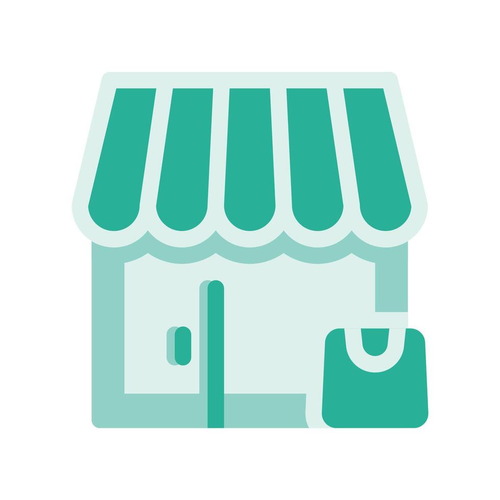 A minimalistic symbol reflecting the essence of the store, shopping bag vector