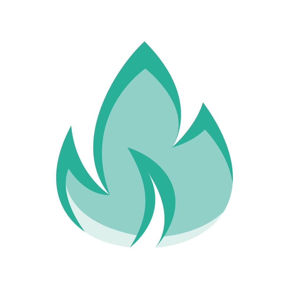 A minimalistic symbol reflecting the essence of the flame, fire vector