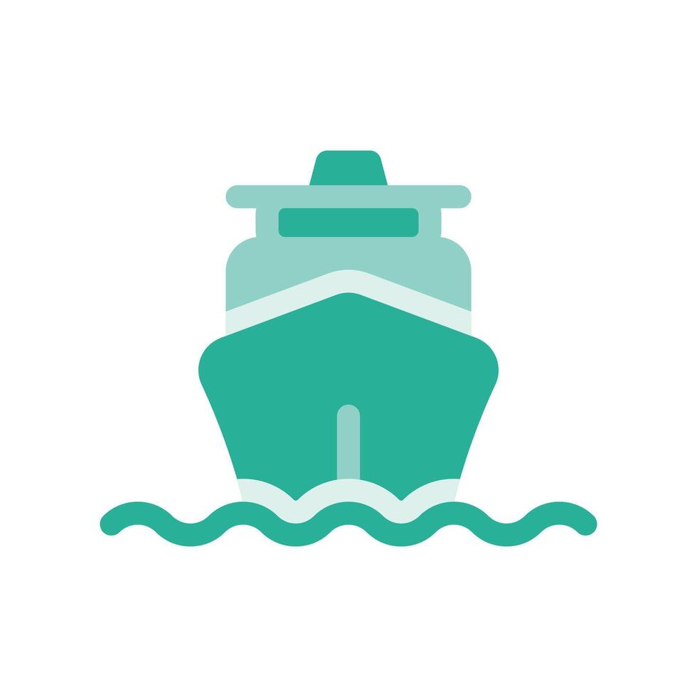 A minimalistic symbol reflecting the essence of the cargo ship vector