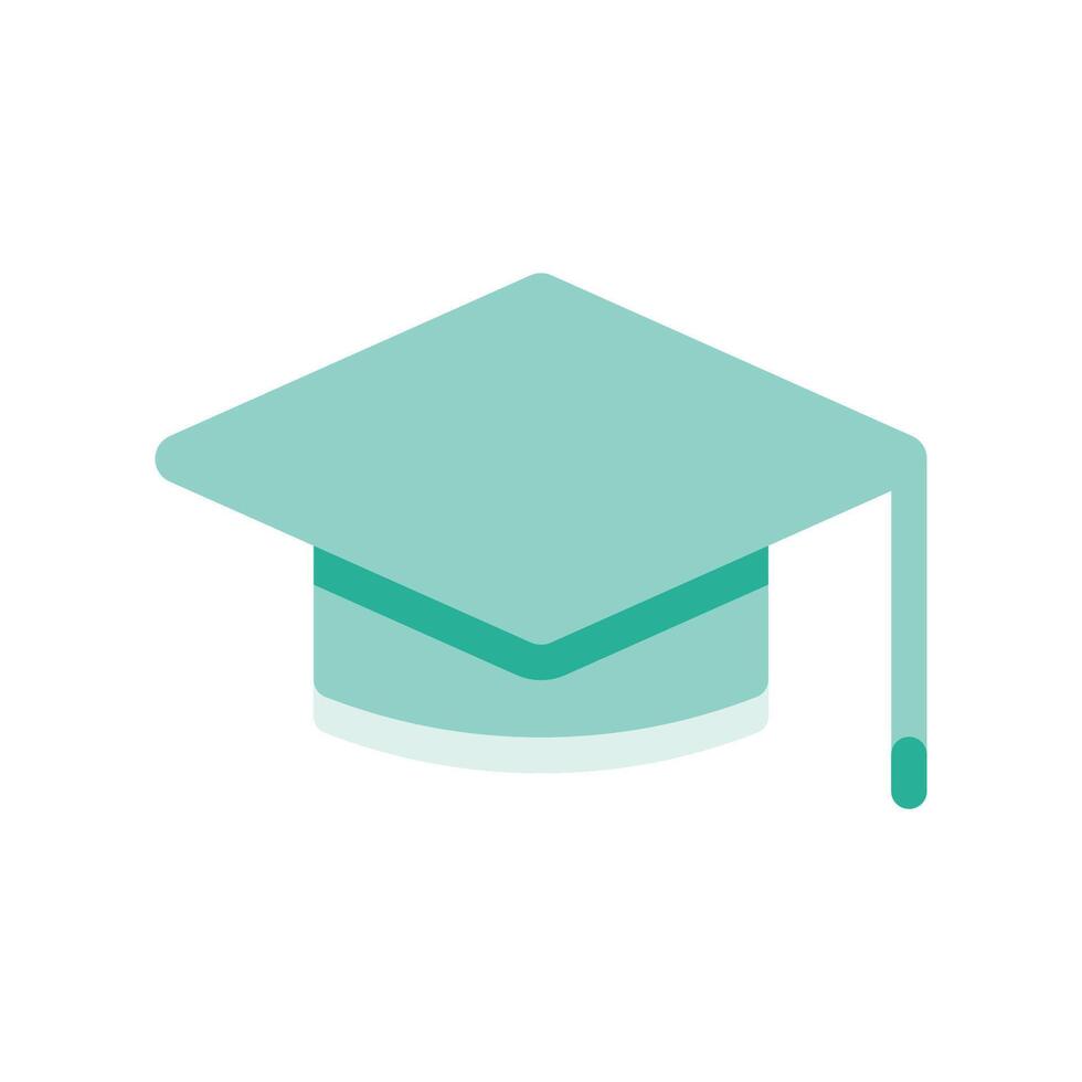 A minimalistic symbol reflecting the essence of the student hat vector