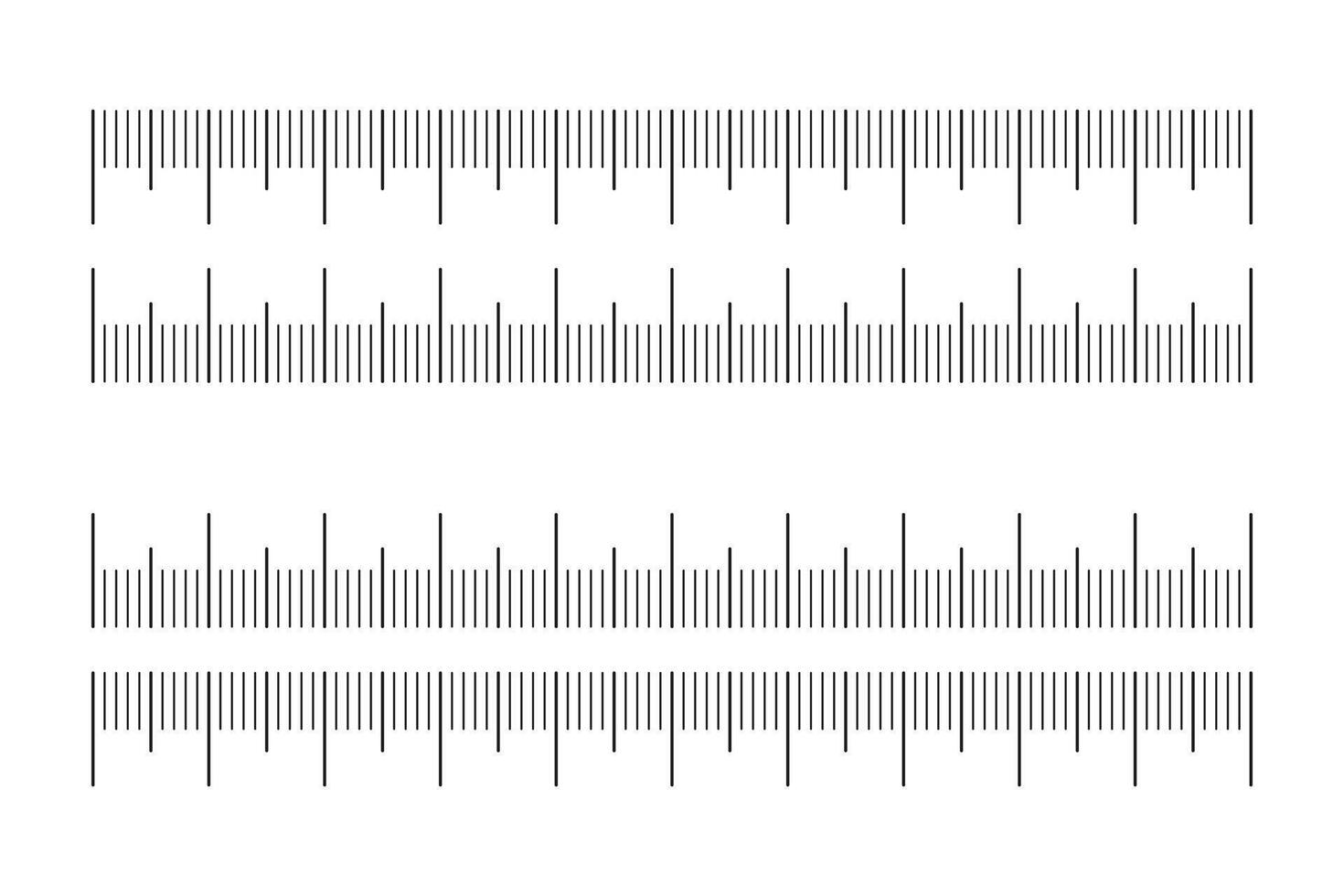 Set of charts 10 centimeters. Metric rulers. Measuring, sewing tool template. Metrics indicator cm. Scale for ruler in centimeters. Measuring, length, height, distance scale icon. Centimeter scale. vector