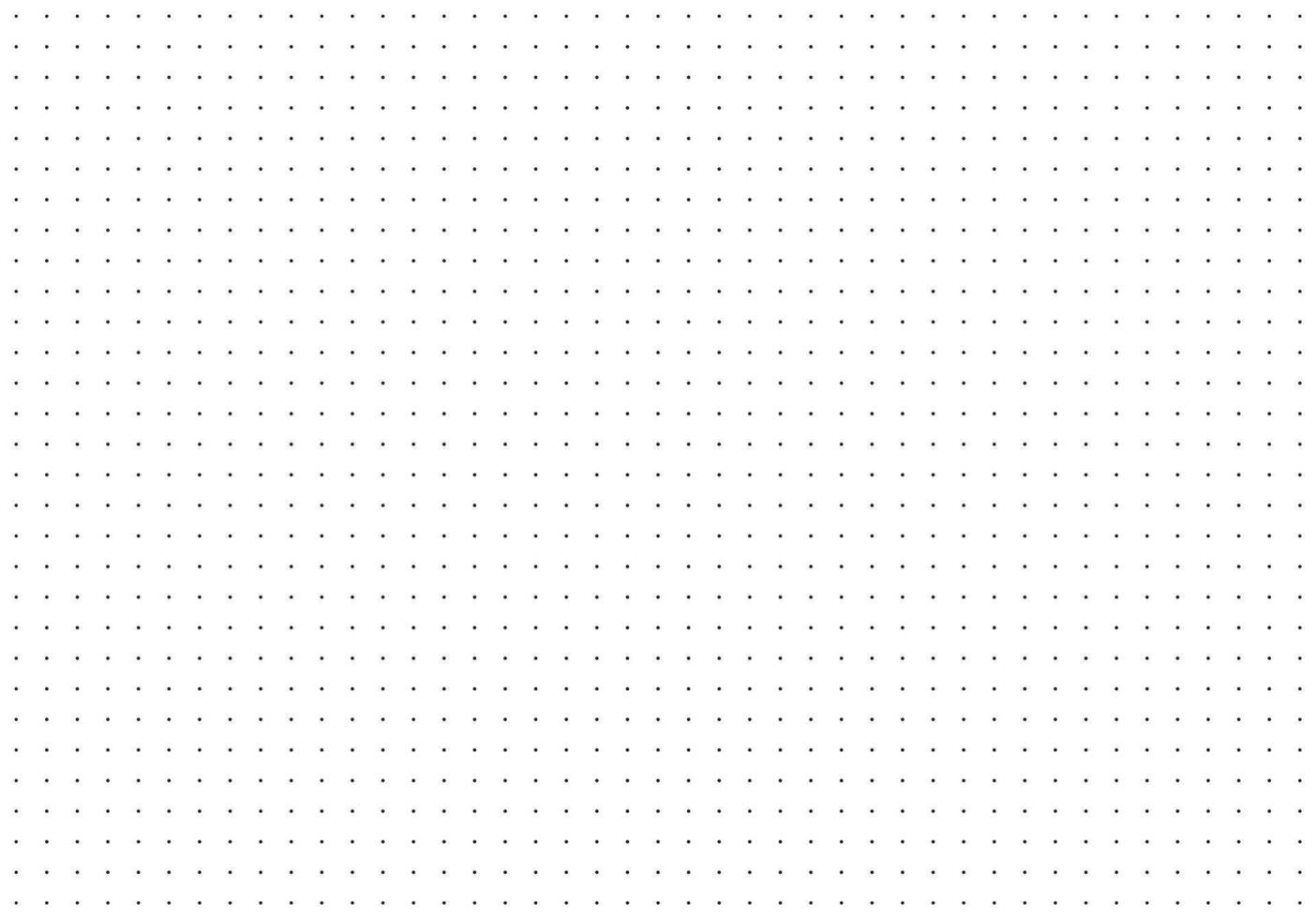 Pattern seamless texture for bullet journal. Dotted squared black grid graph paper template for notebooks. Dotted minimalist background. Printable simpe graphic design sheet. vector