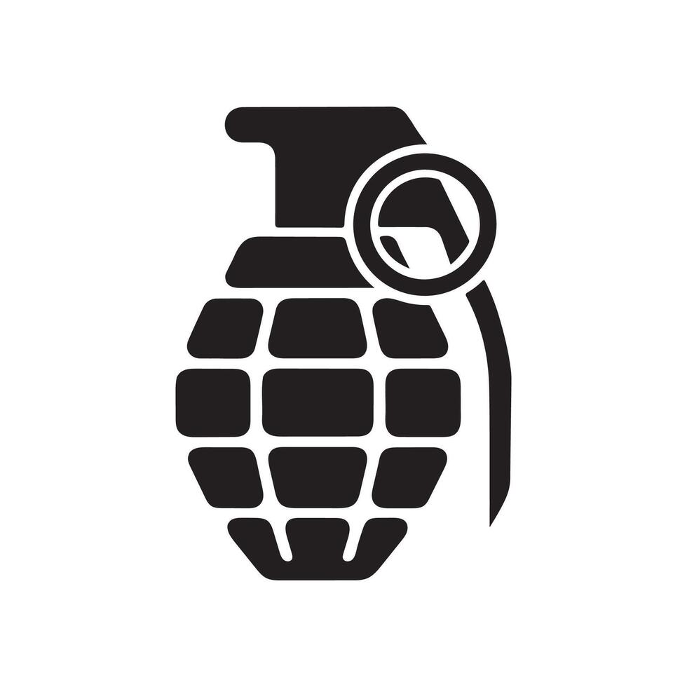Hand grenade illustration vector