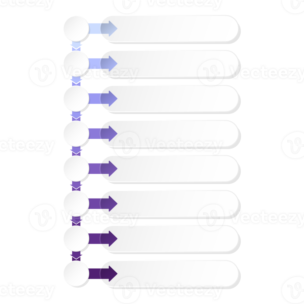 Infographic with 8 steps, process or options. Blue tone. png