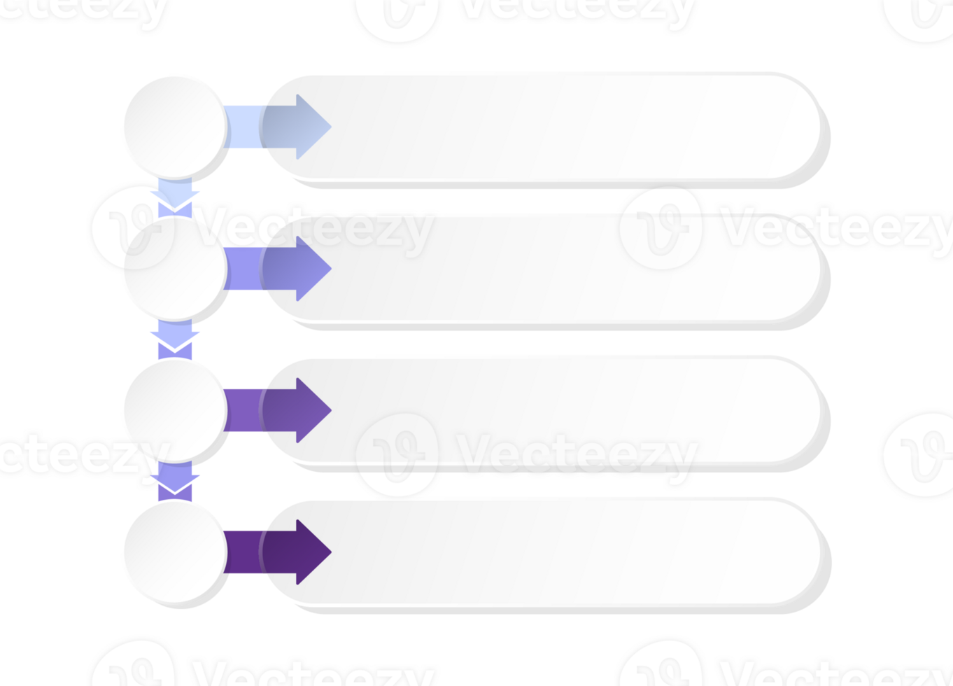 Infographic with 4 steps, process or options. Blue tone. png