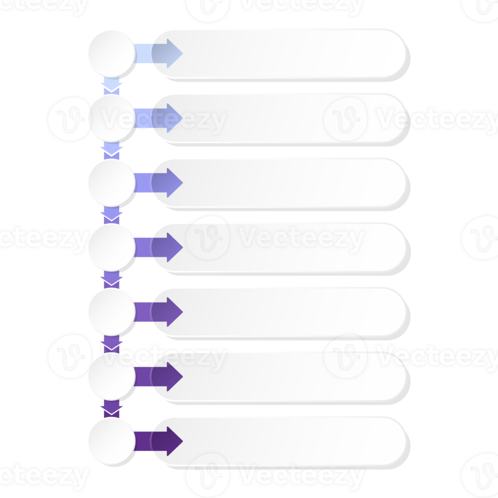 Infographic with 7 steps, process or options. Blue tone. png