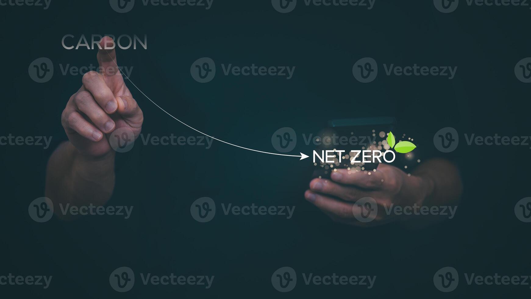 carbon net zero concept photo