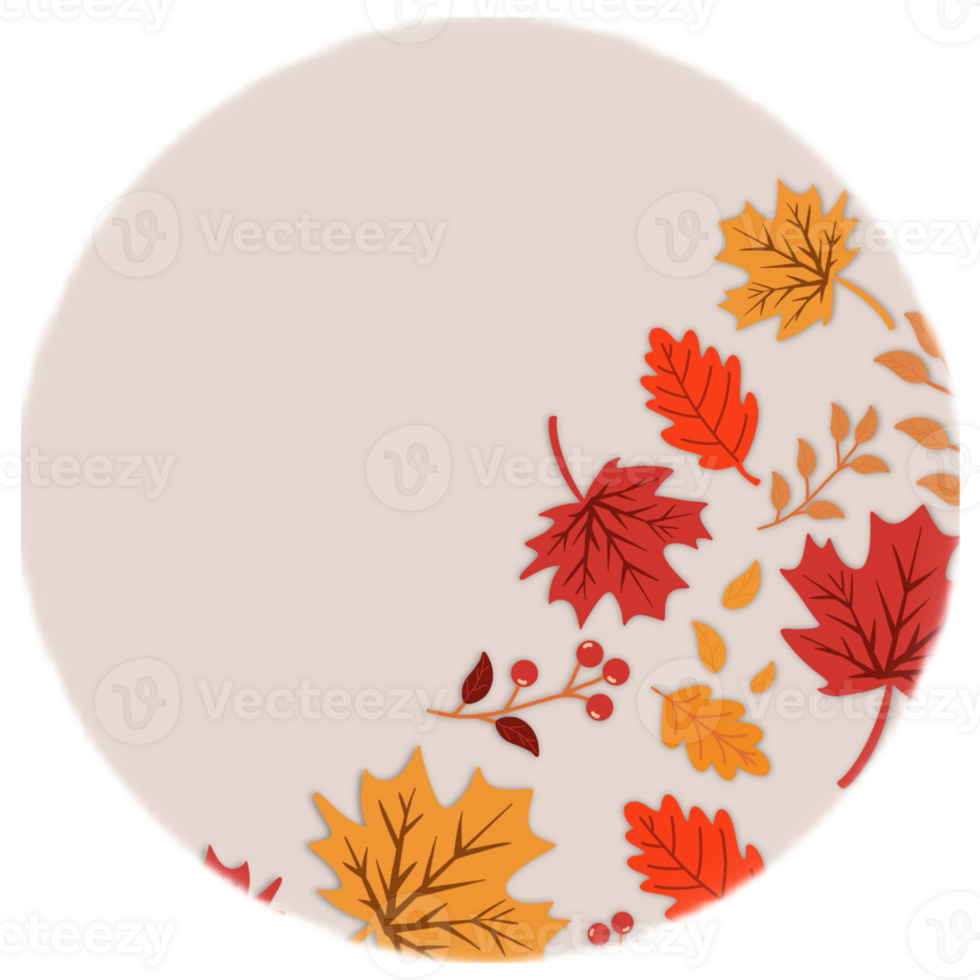 Autumn circle, halloween icon, ball, round element. png