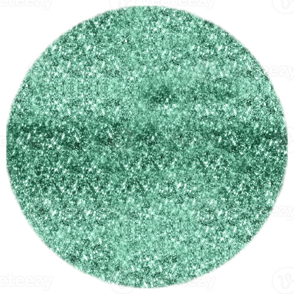 Glitter green circle, icon, ball. png