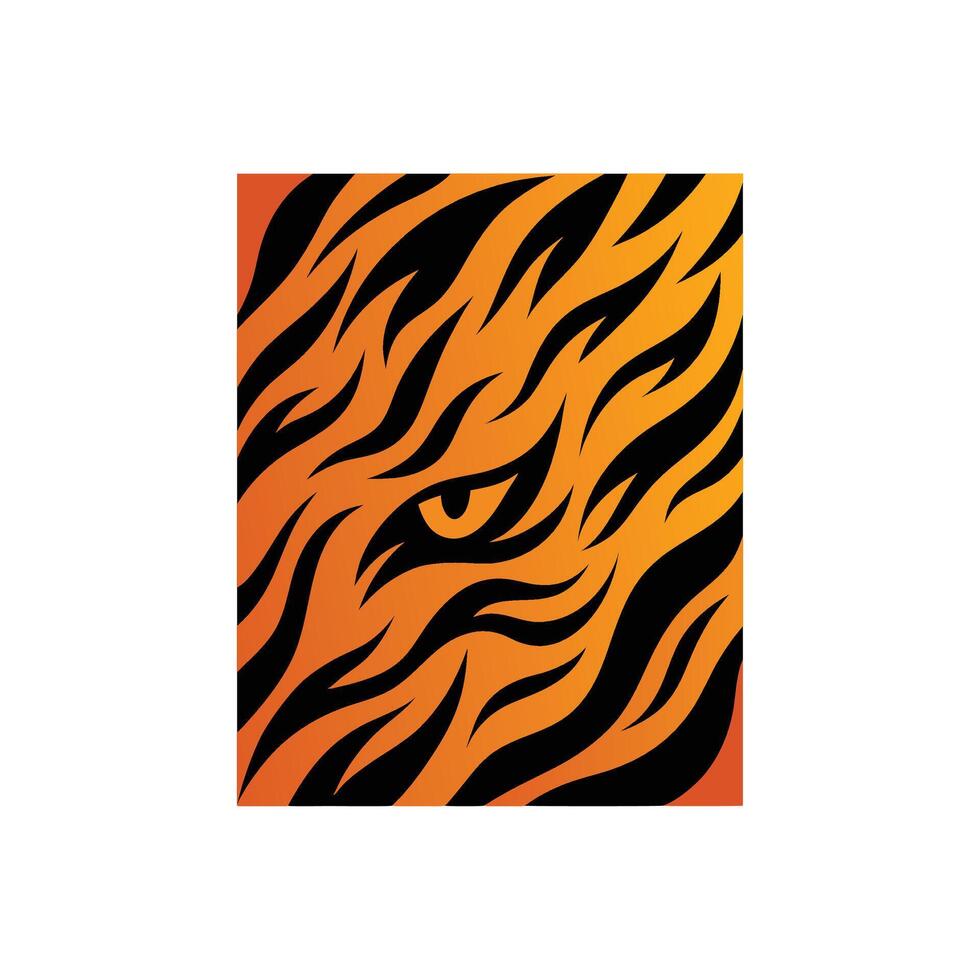Wild and Exotic Tiger Print Background vector