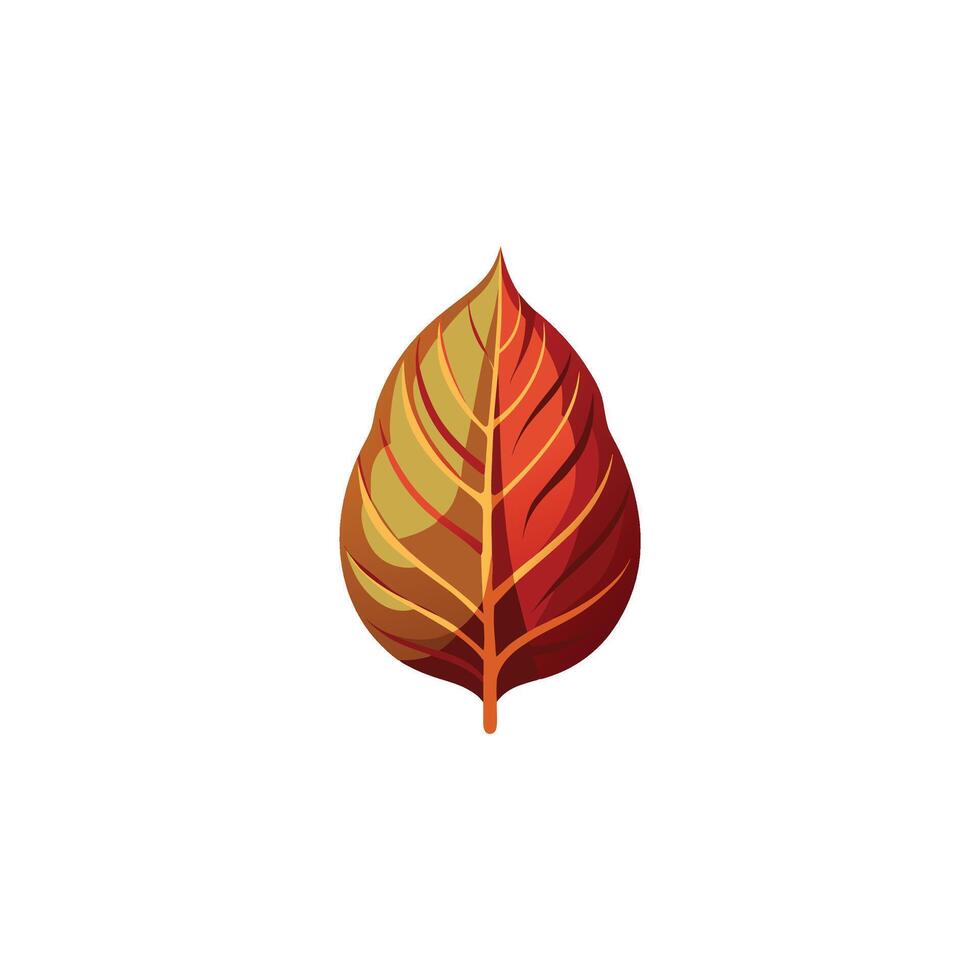 Elegant Hand-Drawn Leaf Sketch on White Background vector