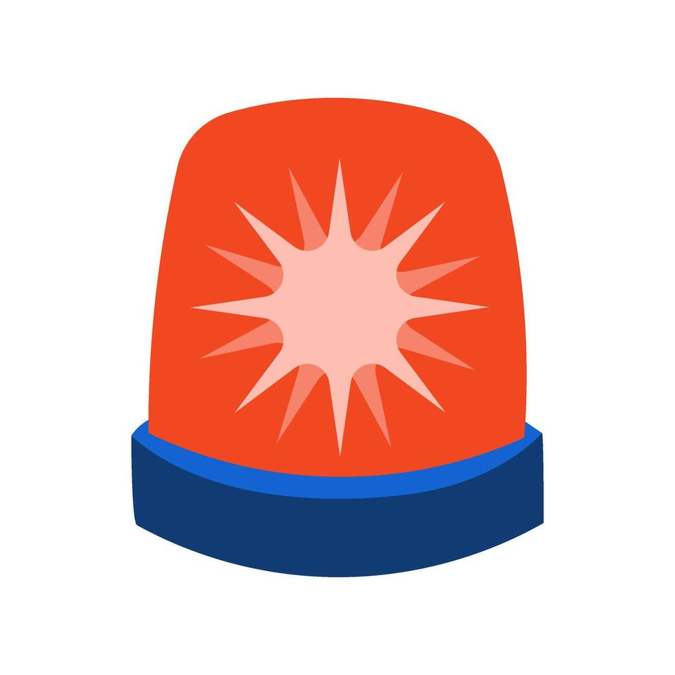 Emergency siren alarm vector