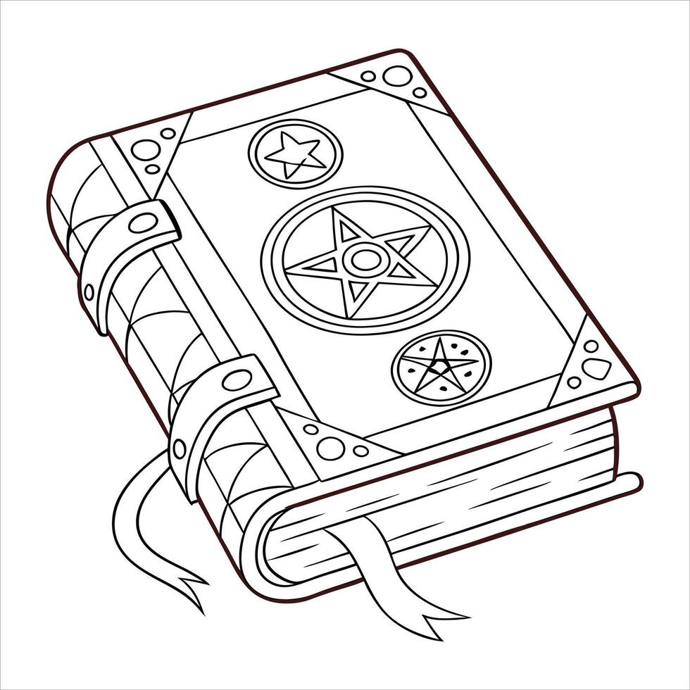 grimoire with protective vector