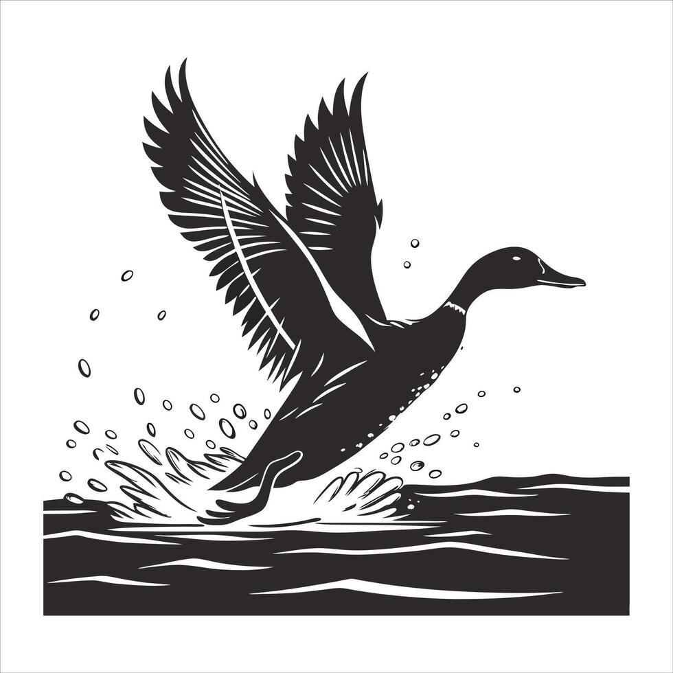 Water Off A Ducks Back vector