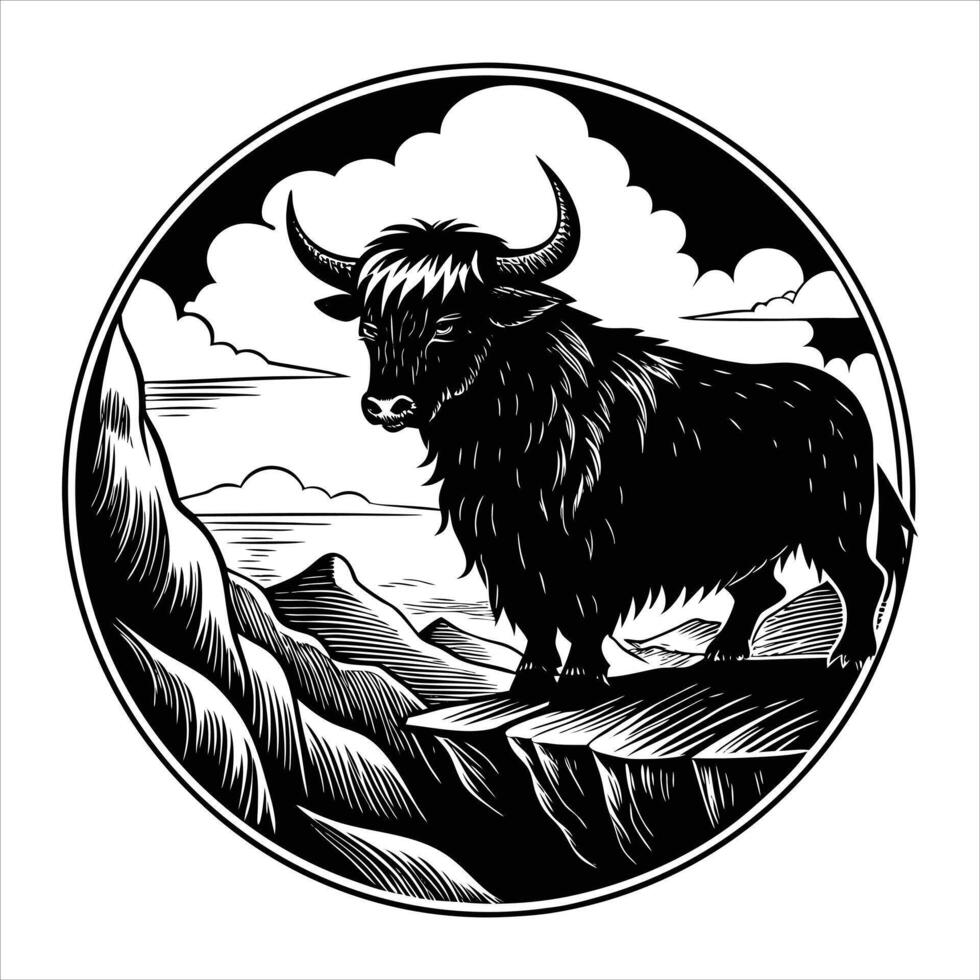 Majestic Yak Public vector