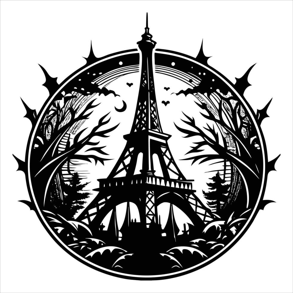 Eiffel Tower Premium vector