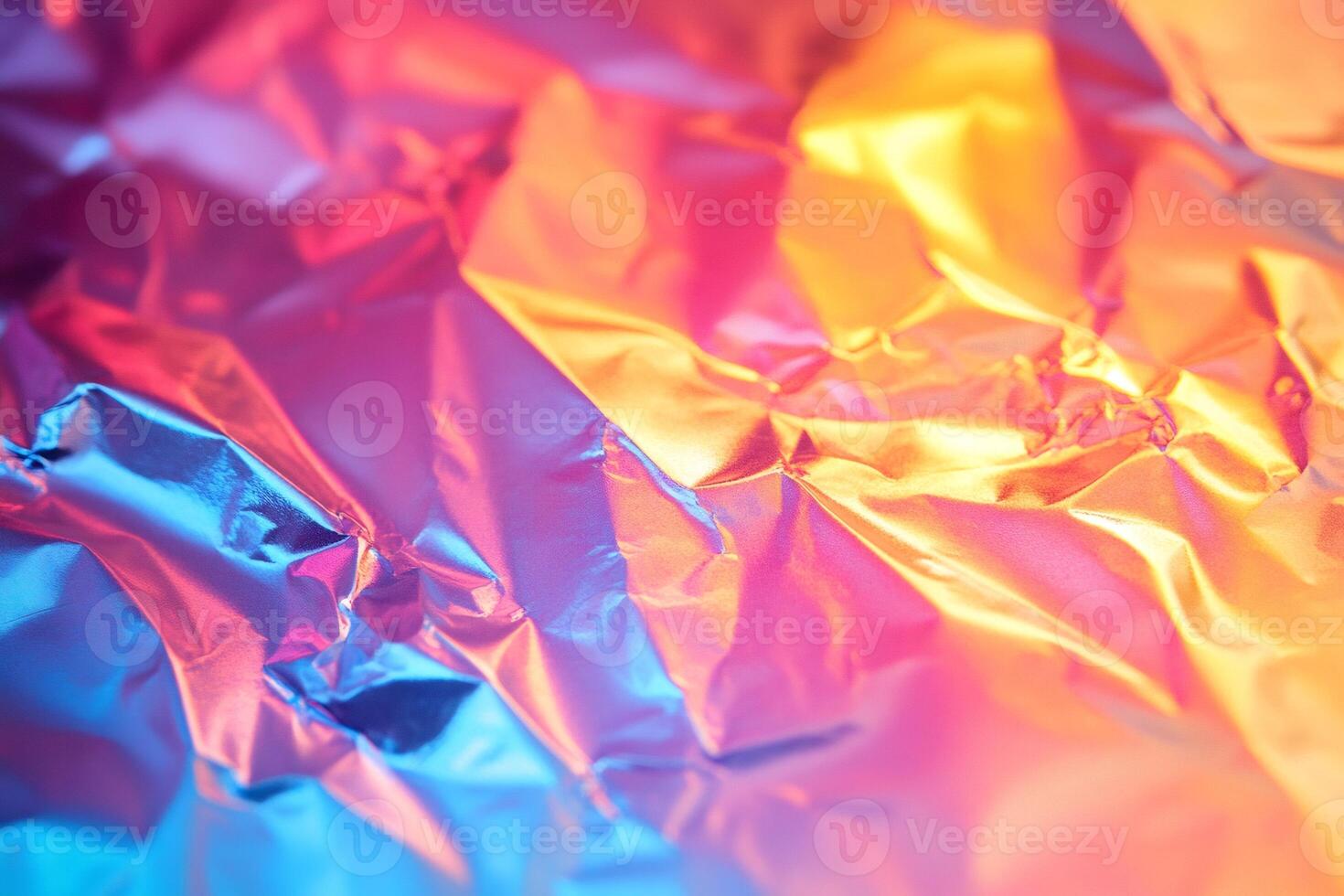 Vibrant holographic foil creates stunning visual effect with colorful texture photo