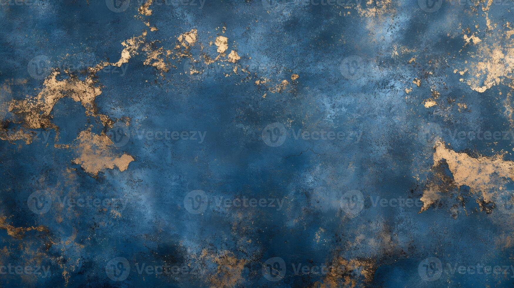 Deep blue textured background with gold highlights creating a luxurious atmosphere photo