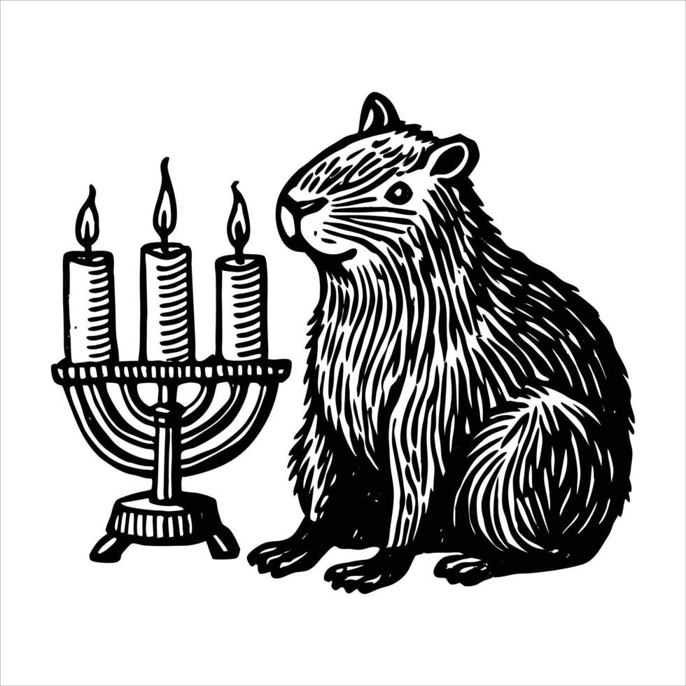 Beaver minimalist modern vector