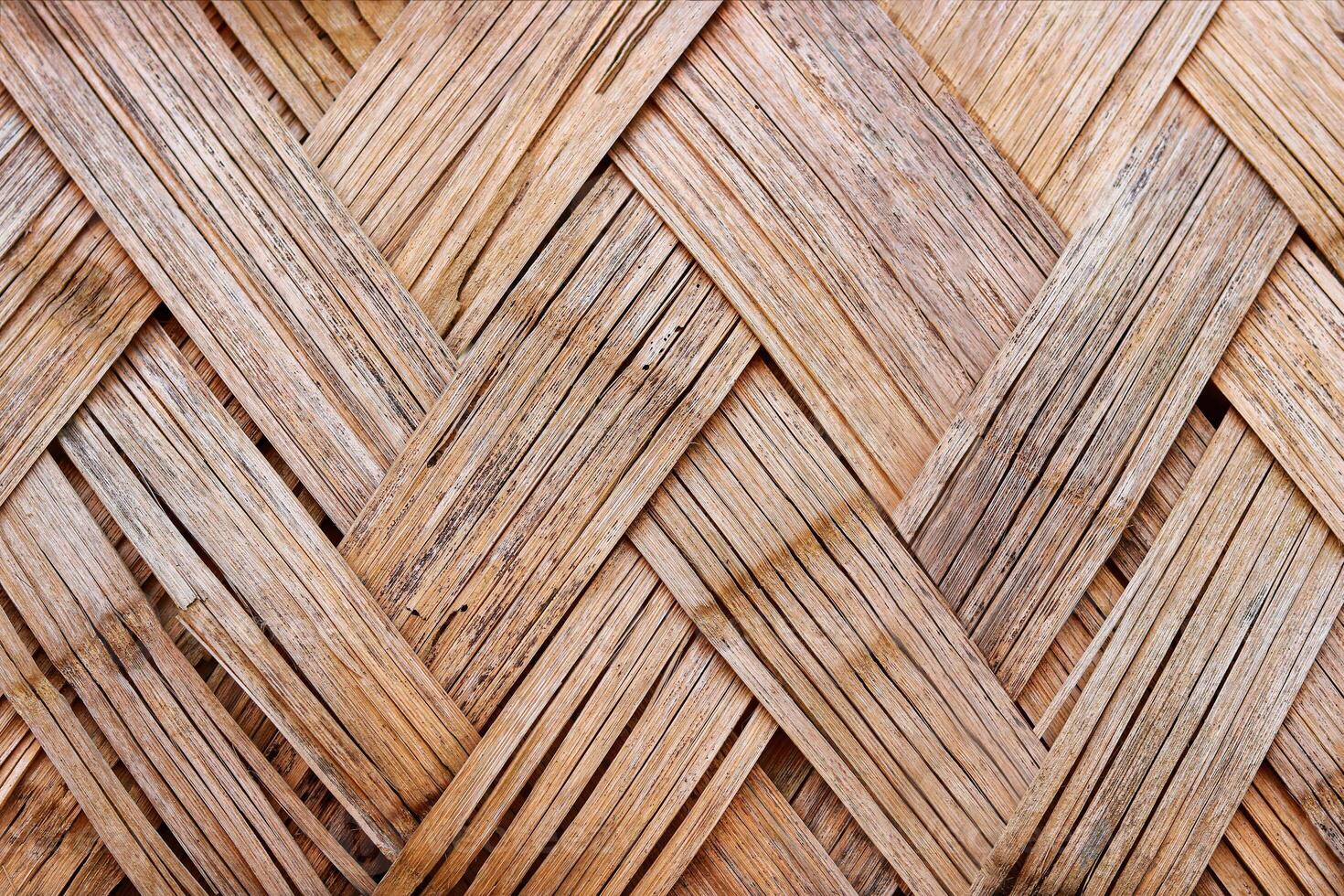 Wicker texture with natural patterns. Bamboo texture for background. photo