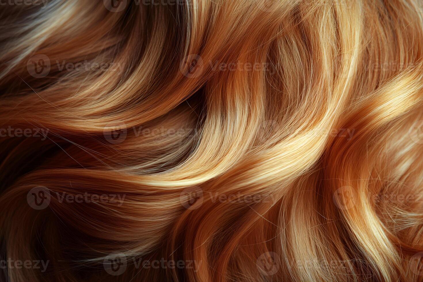 Blond hair texture background waving and flowing showing highlights and shine photo