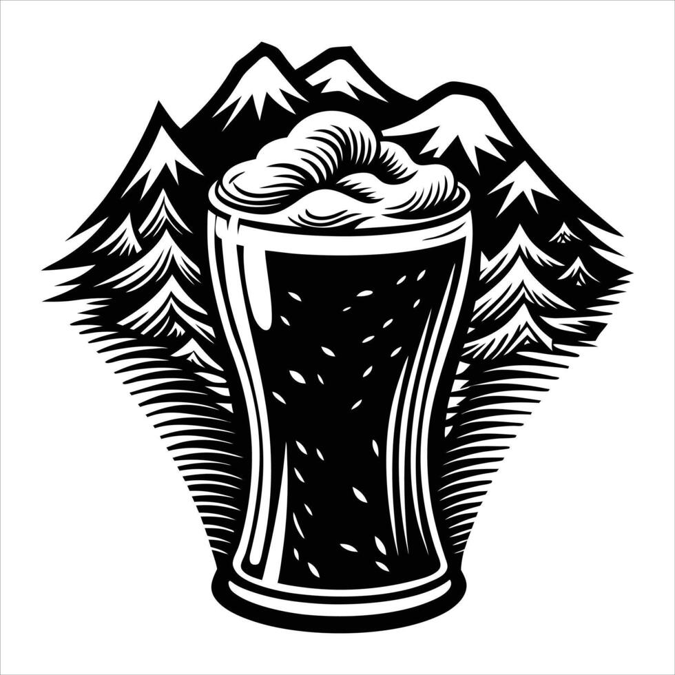 Beer Foam Glass vector
