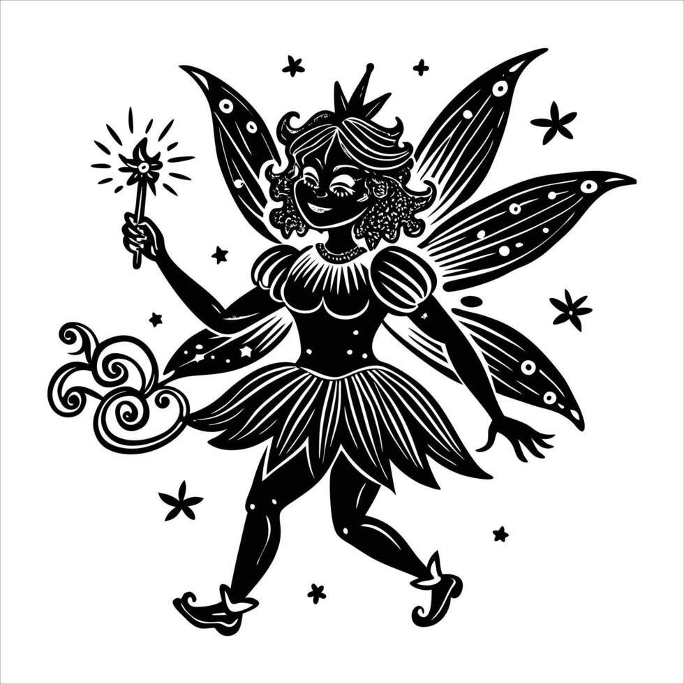 Fiery Dancing Fairies vector