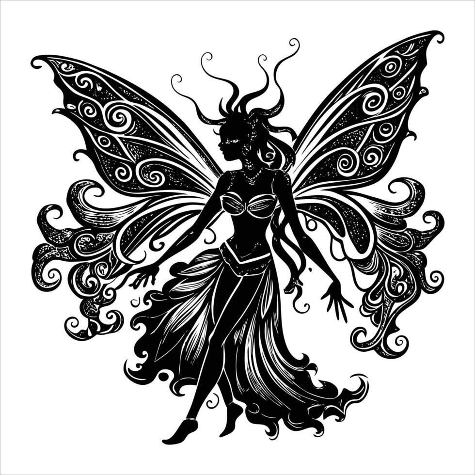 Fairy With Wings vector