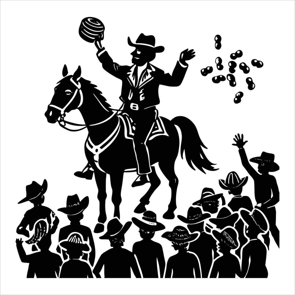Wild West Cowboy vector