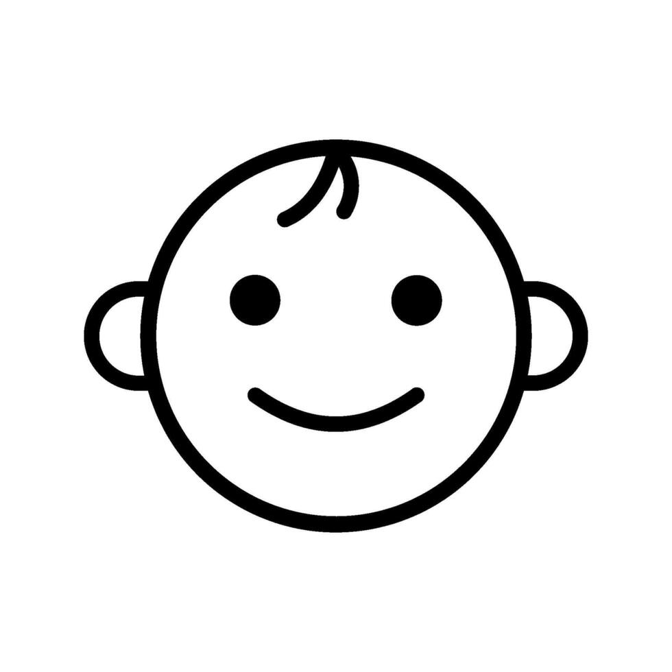 Baby boy icon vector