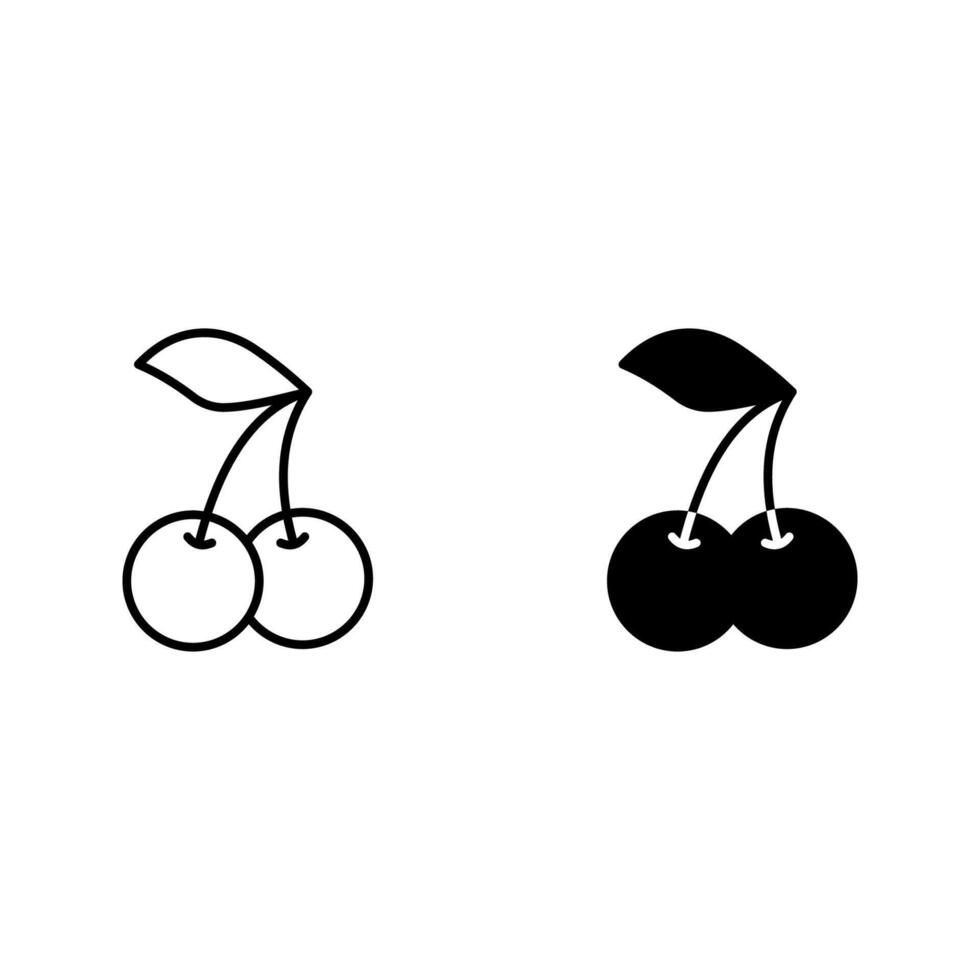 Cherry icon se vector