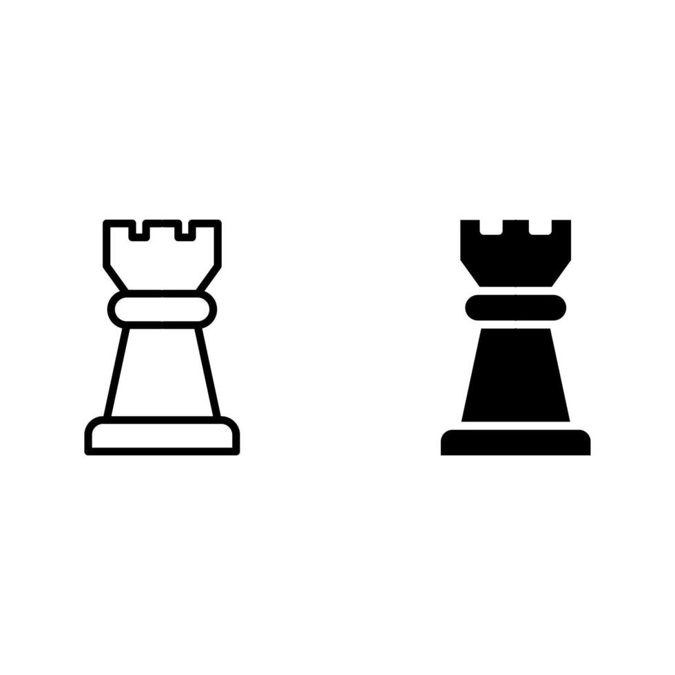Chess icon set vector