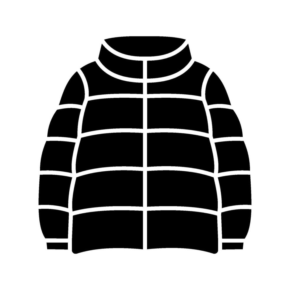 Down jacket icon vector