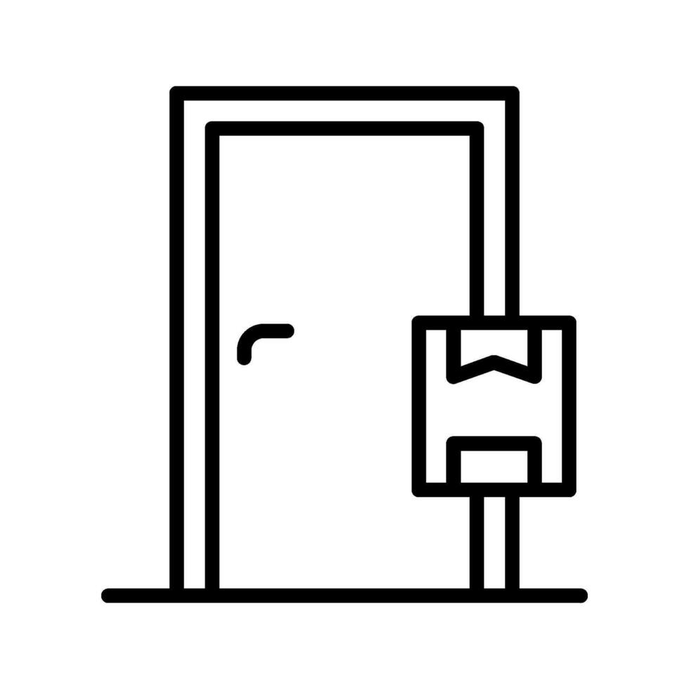Delivery to the door icon vector
