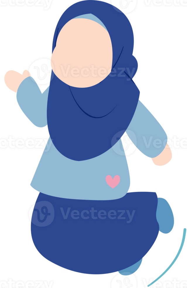 Muslim Girl Doing Exercise png