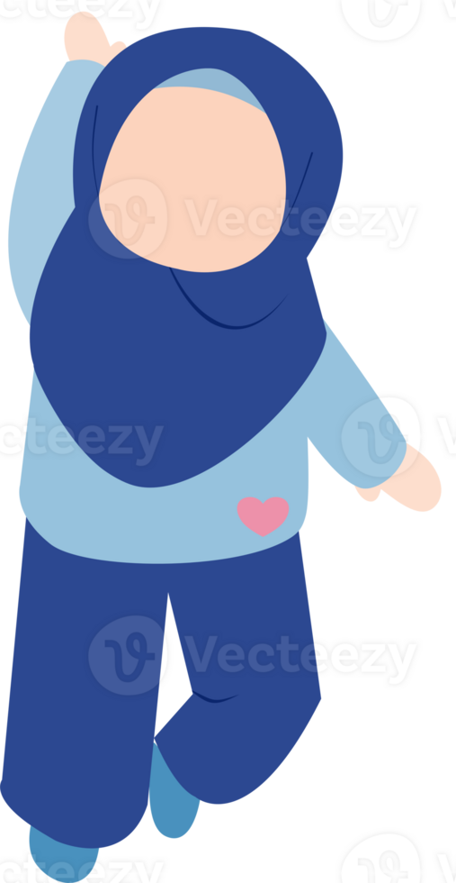 Muslim Girl Doing Yoga Pose png