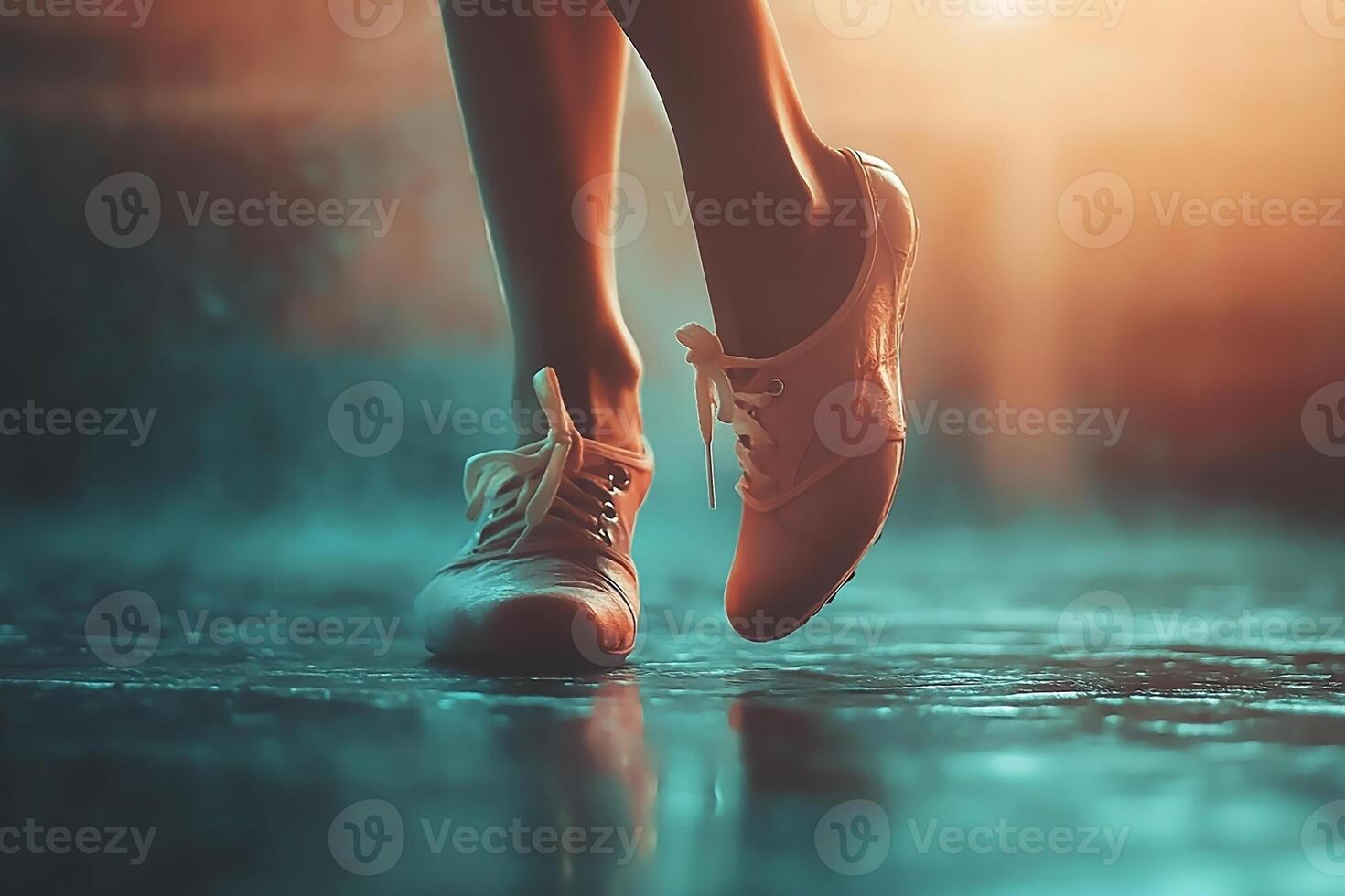 Warm glow on ballet slippers for Dance Day tribute photo
