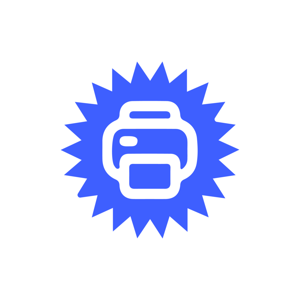 Printer icon on flat shape flat png