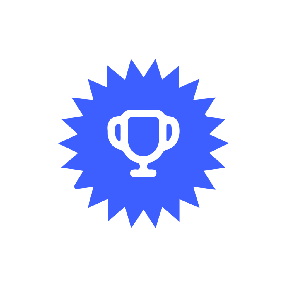 A blue cup with a star on it png