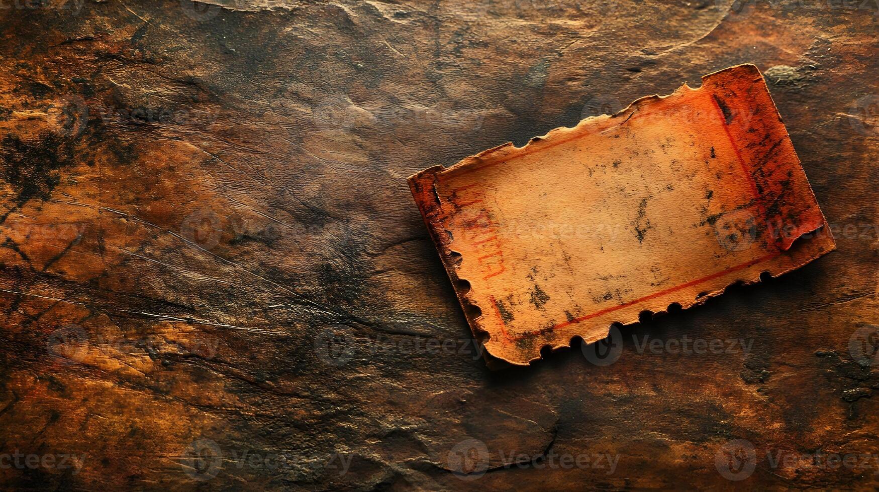 Nostalgic relic, A vintage ticket stub whispers of bygone memories photo