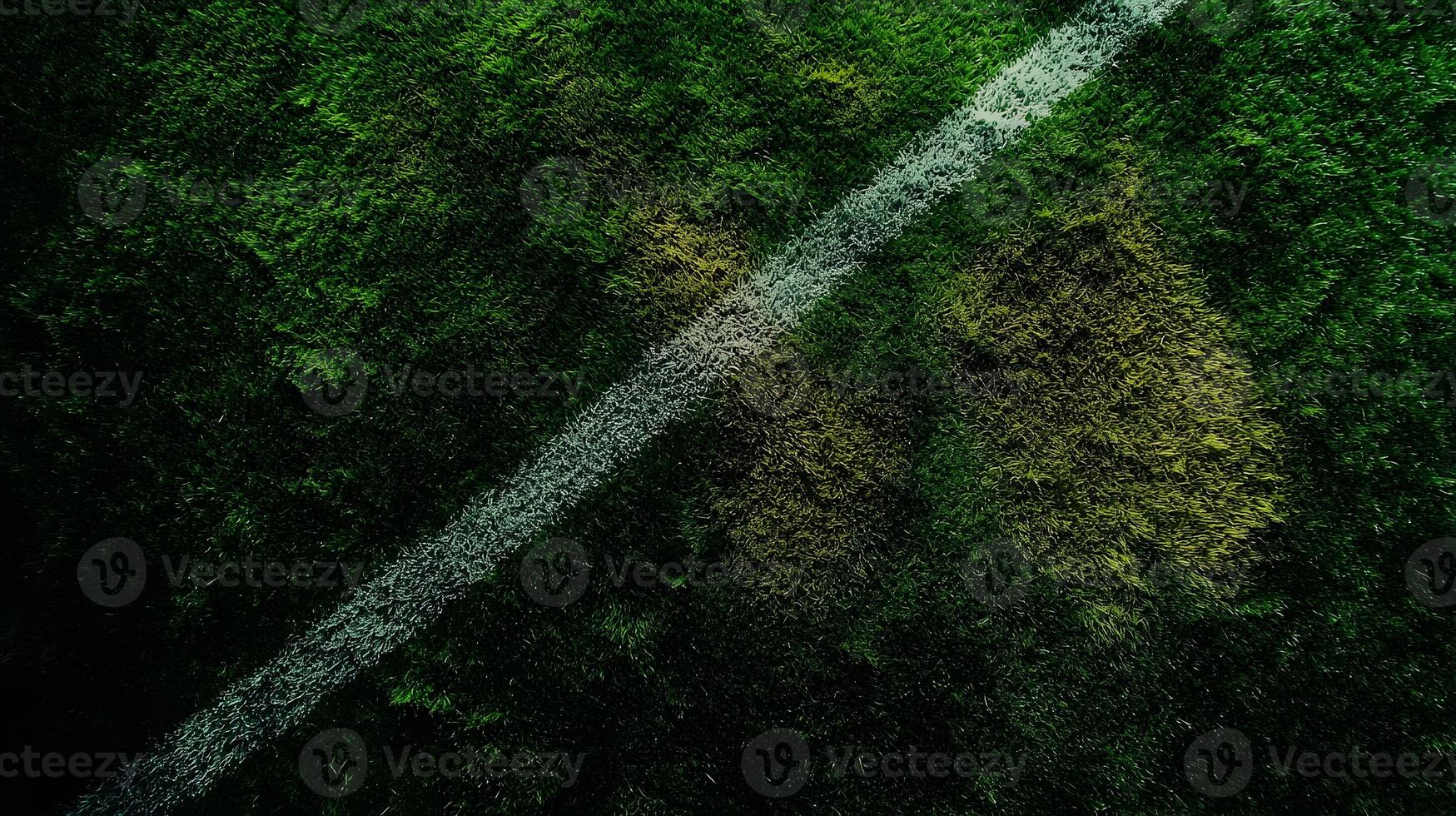 Abstract Overhead View of a Sports Field Showing a Celebration Mark photo