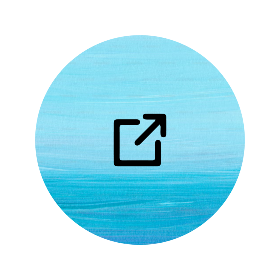 A blue circle with a black arrow pointing to the left png