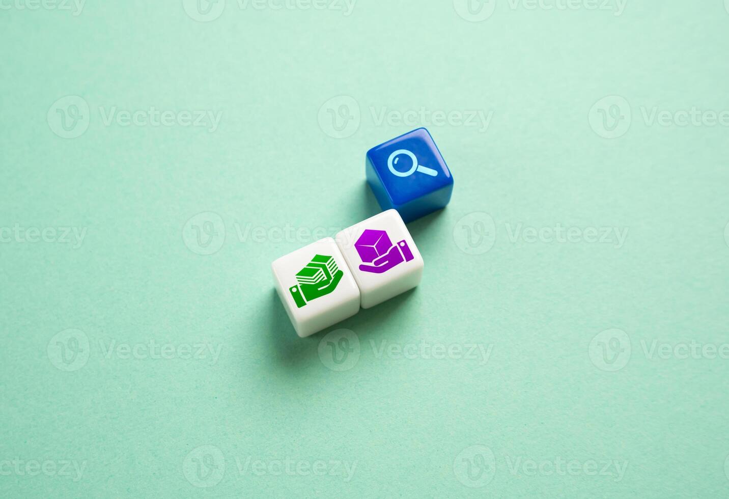 Study of the deal and transaction. Payment in exchange for a product. Secure payment, product delivery. Risk assessment. Maintain financial stability and protect investments. photo