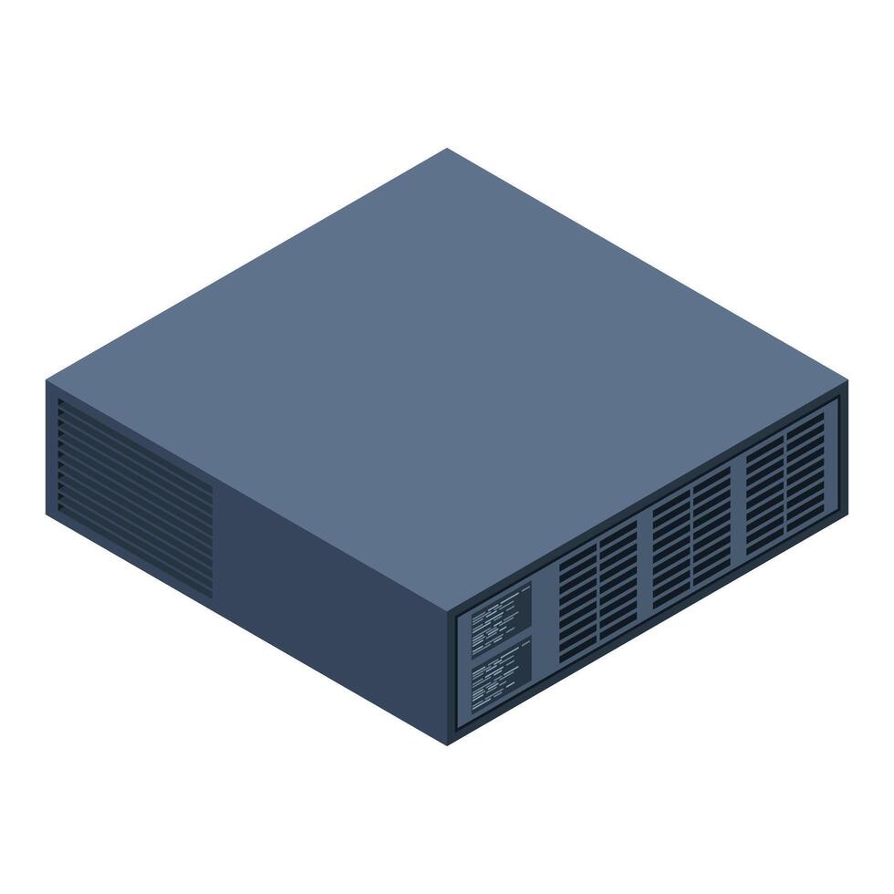 Isometric server. Server racks, Server boxes isolated, Network server room. Computer network technology. illustration vector