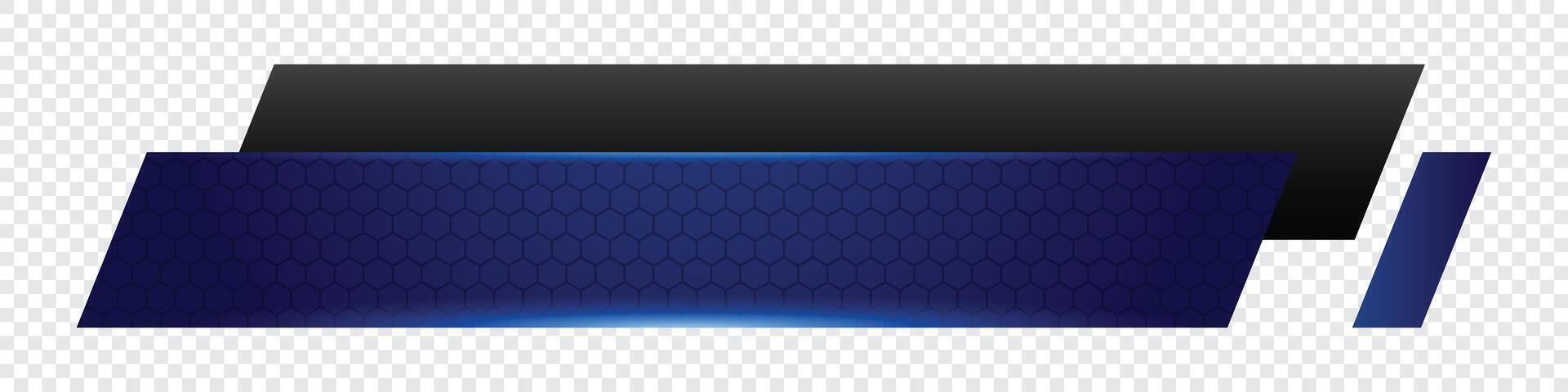 Futuristic design lower third banner. Broadcast news lower third banner template design. Lower third bar template for breaking news. headline vector