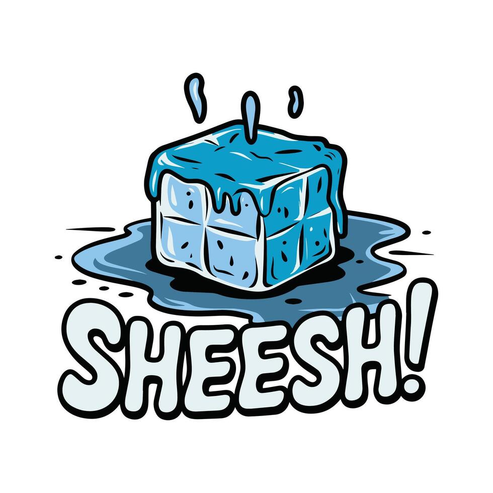Sheesh T Shirt Design Gen Z Word vector