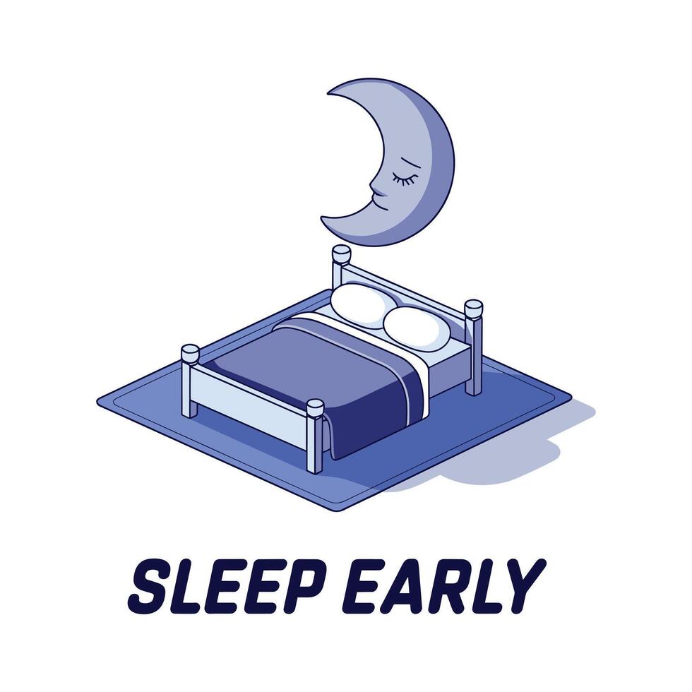 Sleep Early T Shirt Design vector