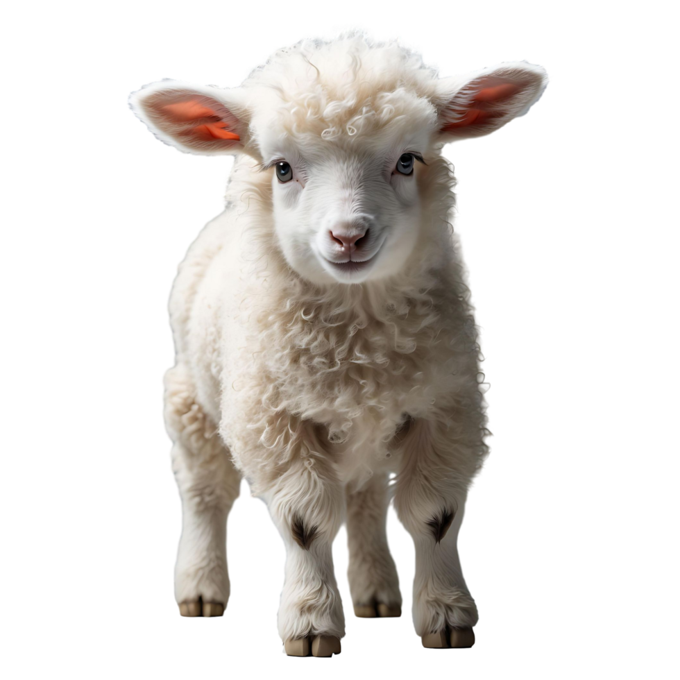 Cute Young Sheep Transparent Ideal for Websites Marketing Use png