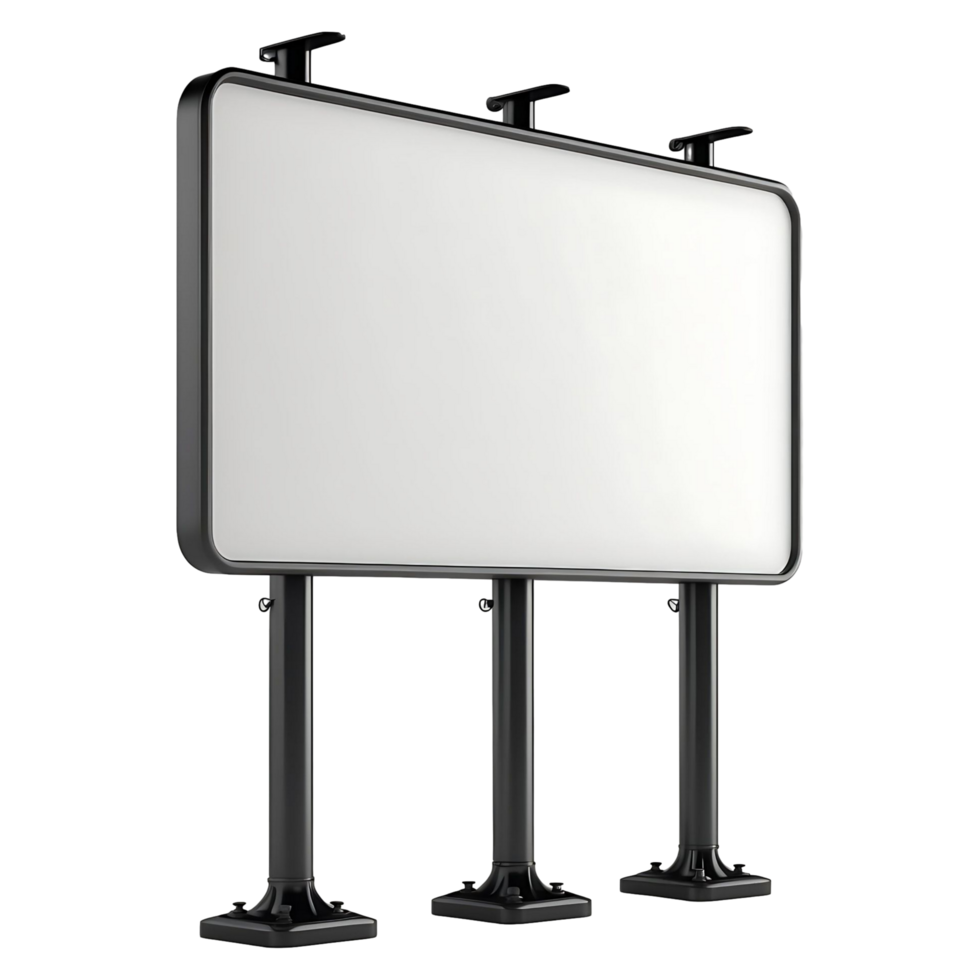 Blank Signage Board on Stand Perfect for Graphic Design Projects png