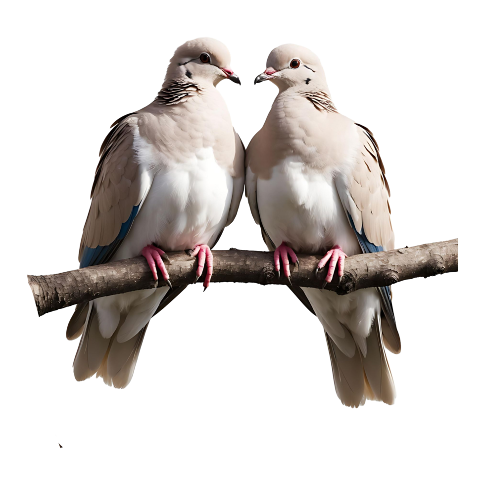 Cute Lovebirds on a Branch Perfect for Wedding Valentines Themes png